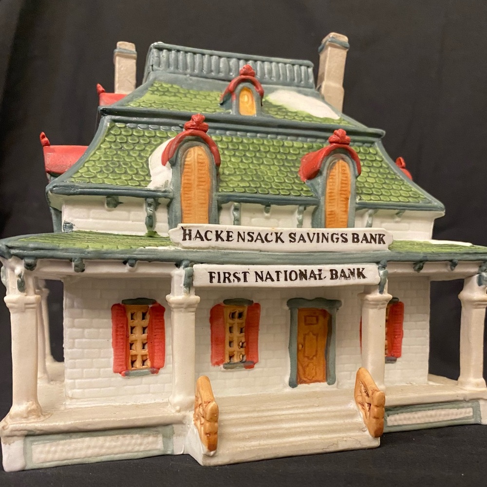 Vintage Dickens Collectables Town Series “First National Bank”
